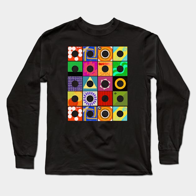 Vinyl Record Sleeves Long Sleeve T-Shirt by jenblove